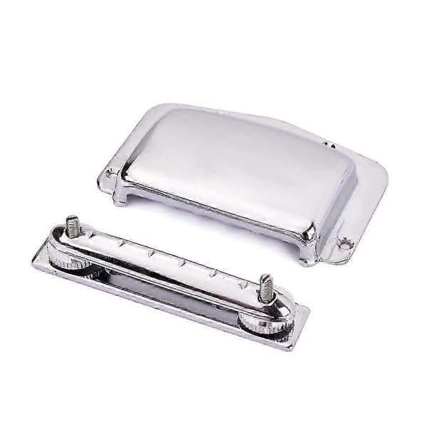 Justerbart elektrisk gitarbro+Tailpiece Chrome-sett for gitar-Perfet