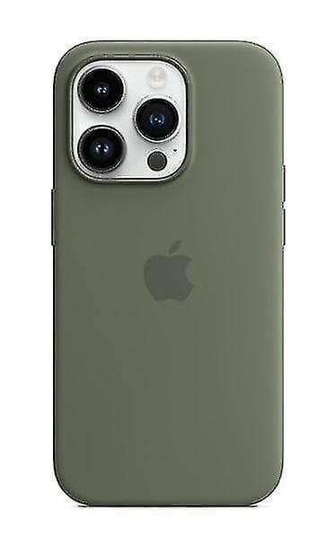 Silikon Telefondeksel Kompatibelt med Iphone 14pro-Perfekt Olive