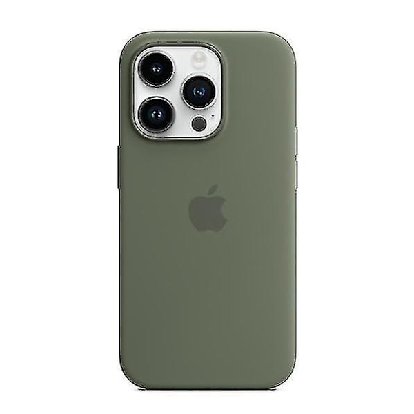 Silikonskal Kompatibelt med Iphone 14pro-Perfekt Olive