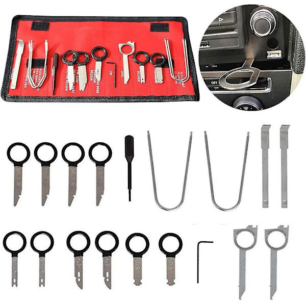 20 stykker Universal Trim Removal Tool Kit til DVD Navigation Bilradio med Universal - Snngv - Perfet