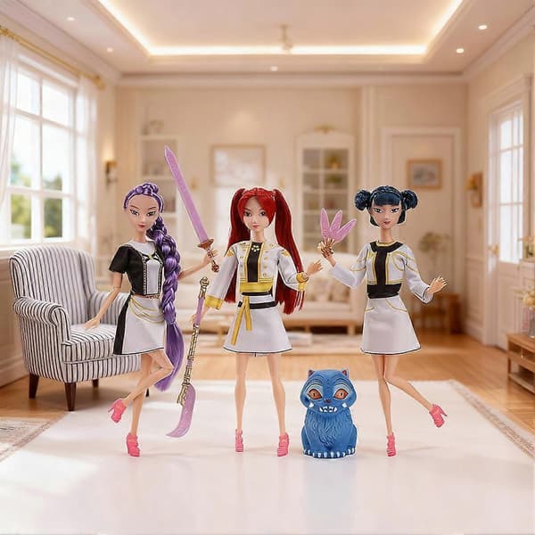 Kpop Devil Hunter Actionfigur Set - Rumi, Mira, Zoey Anime Dockor | Den Perfekta Gåvan för Fans och Samlare 3pcs