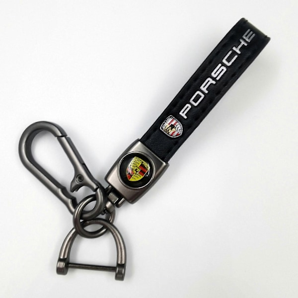 Bil Cykel Nøglering Metal Finish | Robust Nøglering | Nøglering og Krogbeslag - Perfekt Gun Color Hardware Porsche
