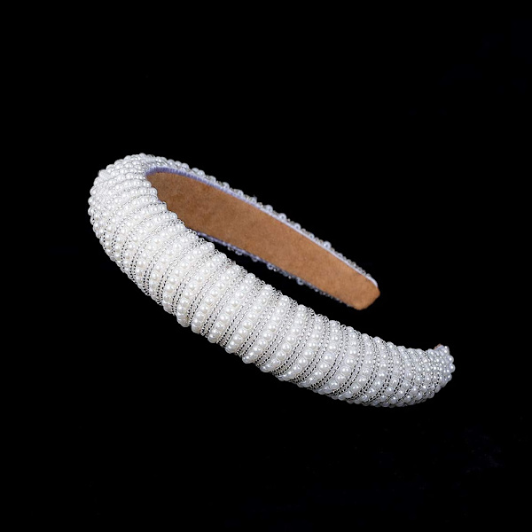 Pandebånd Perler Kunstig Perle Pandebånd Bryllup Elegant - Perfet Style 2