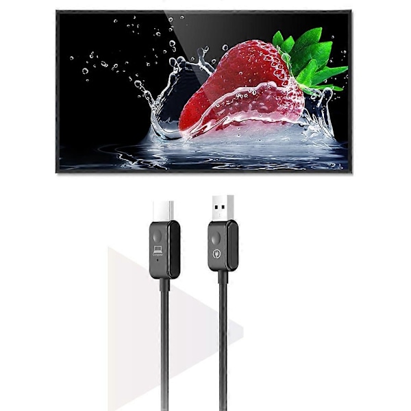 Bærbar Trådløs Display Dongle ABS Extender Plug & Play Trådløs Sender - Perfekt White
