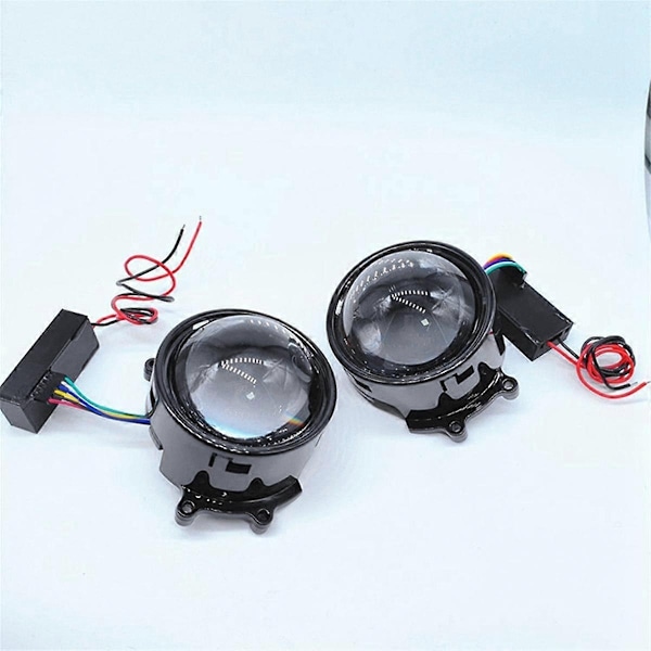2 kpl 3 tuuman Devil Eyes -linssivalot 12V autolle, WIFI-ohjaus, Devil Eyes -linssivalot -Perfet