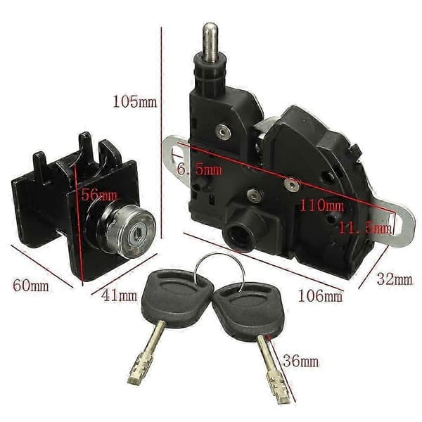 Lock Craft Dørhjelm Kompatibel med Transit Mk6 2000 - 2006 Connect 2002-2015 Hjelmlås - Perfekt