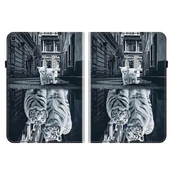 Krystalltekstur Malt Lær Tablet Case-Perfet For Samsung Galaxy Tab A 8.0 2019