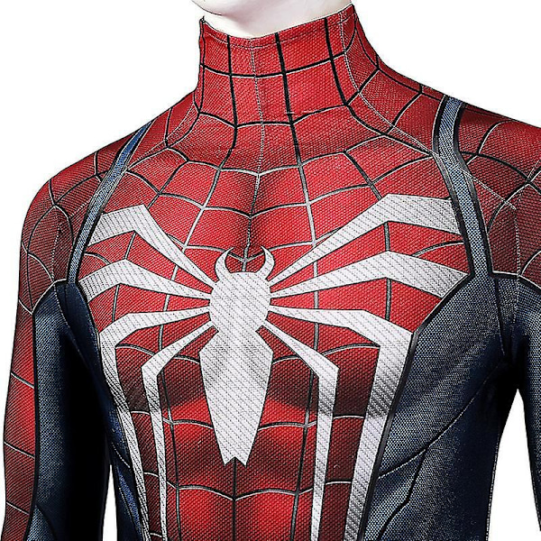 Spider-Man Cosplay Kostyme for Mann og Gutt - Festdrakt Jumpsuit - PS5 Spider-Man 2 - Perfekt XL