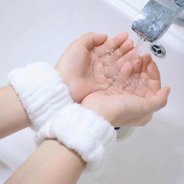 2 stk Håndleddsvaskebelte Myke håndklearmbånd for ansiktsvask - Perfet A2