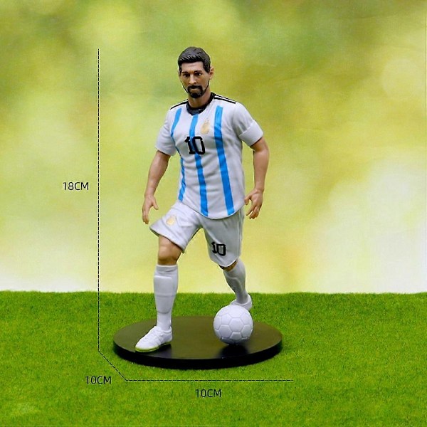 6 st nya fotbollsstjärnor FIFA C.Ronaldo Messi Mbappe Modelldockor Cartoon Söta Actionfigurer Biltillbehör Fotbollsfans Presenter-Perfekt 6