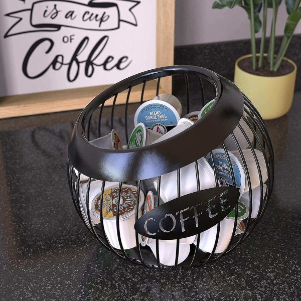 Kaffekapselholder, organizer med stor kapacitet til alle kaffekapsler, pod til disk kaffebar - Perfet