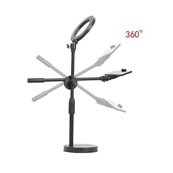Høyt Tripod Bordstativ og Telefonholder med Ringlys - Perfekt