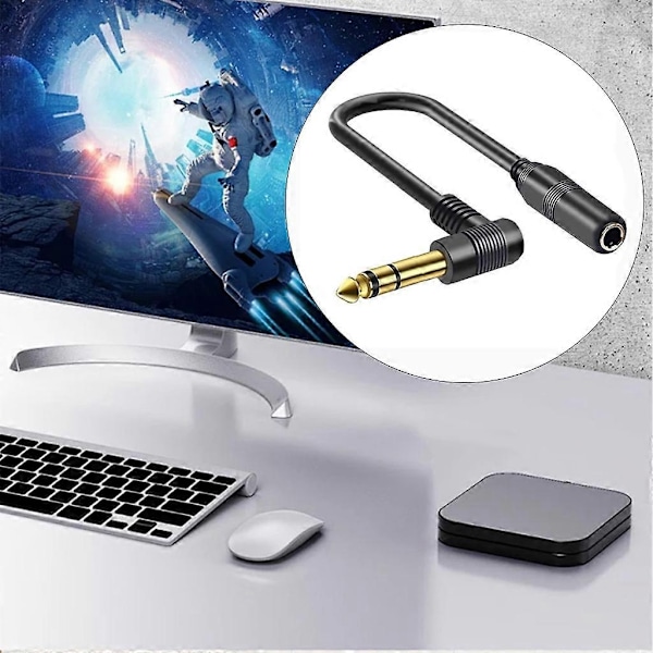 1/4'' TRS 6.35mm Han till 6.35mm Hon Stereo-kabel för Gitarrförstärkare - Perfekt Binaural 5m