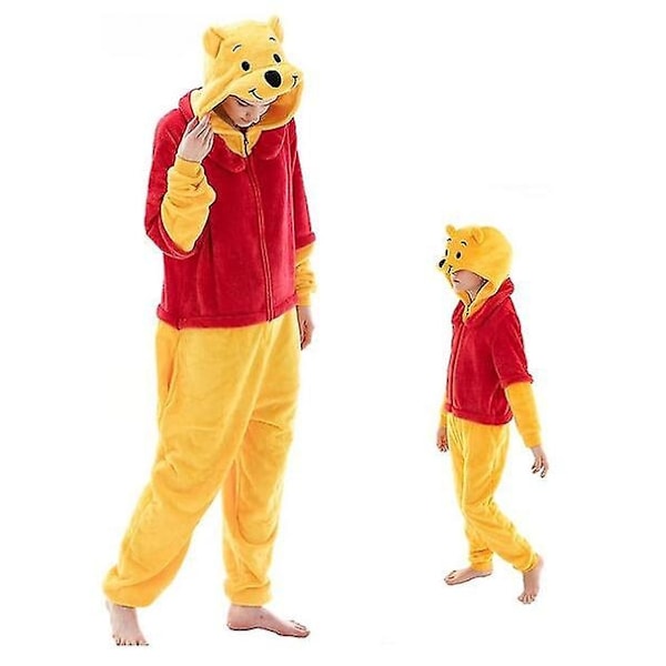 Cosusket Mukavat Unisex-Pyjamat - Täydelliset Pooh XL