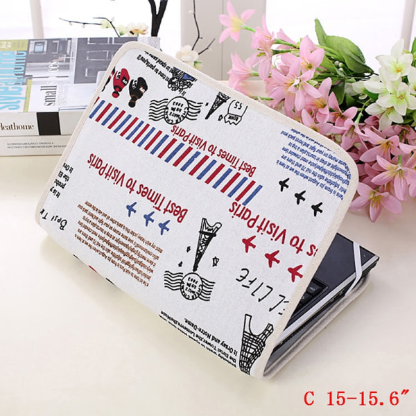 Notebook laptop bagdeksel i etui for 14 /15,6 - Perfet C  15-15.6