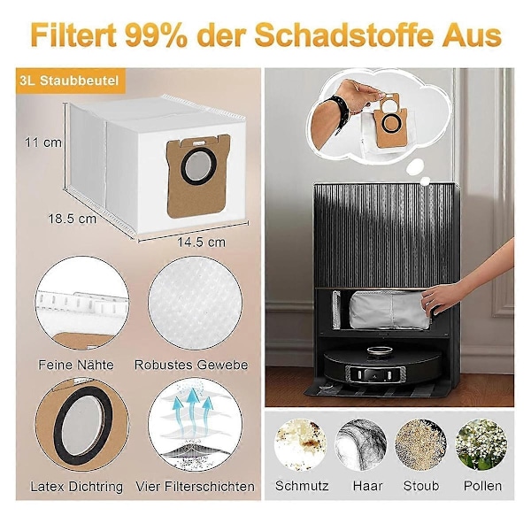 Kompatibel med Dreame L20 Ultra Complete / L20 Ultra Reservedeler - Perfekt