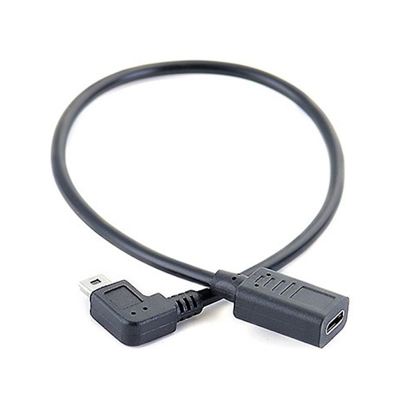 USB-C til Mini USB-kabel Rask Dataoverføring Ladekonverter for Musikkspiller GPS Kamera-Perfekt