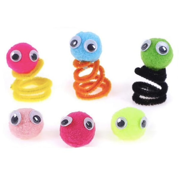 Mega Craft kit - Rørrenser, bevegelige øyne, baller - Perfet multicolor