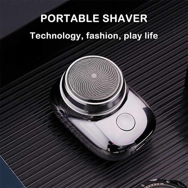 Mini USB barbermaskine Bærbar elektrisk barbermaskine til mænd elektrisk barbermaskine - Perfet Black