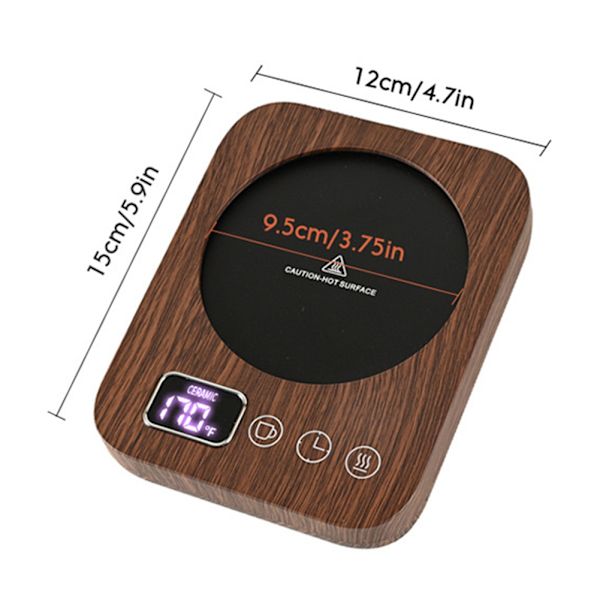 USB Kaffevarmerkrus Varmere Melk Kaffe Te Varmeplate til kontorbord Innflyttingsgave Hvit white