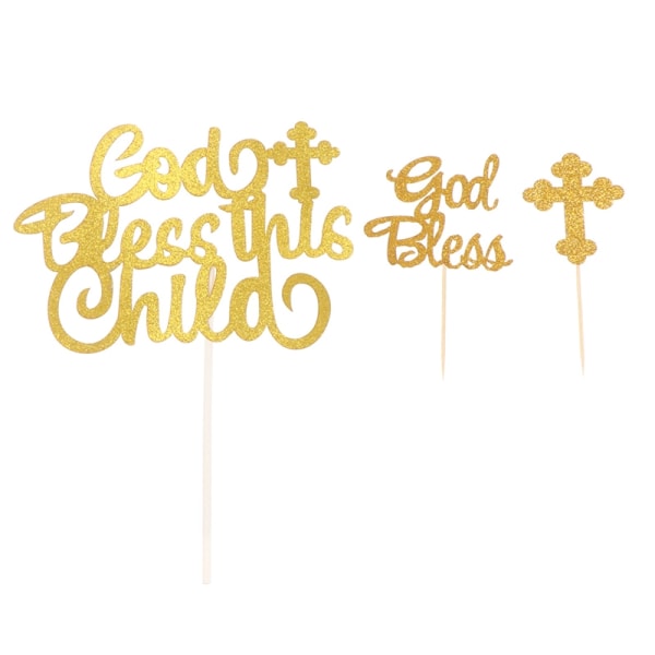 10stk Cross Angel God less Cake Topper Første nadverbruser - Perfet B