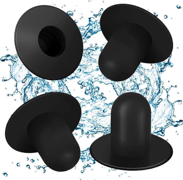 4-pack Väggpluggar för pool, reservdelar - Filterpumpshålplugg för ovanjordspool, kompatibel med Intex-Perfet