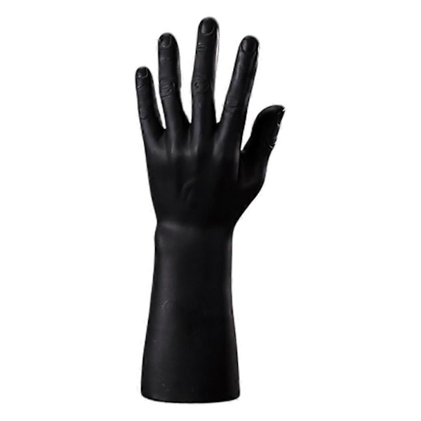 Handdocka Smyckesställ Manlig Handmodell Armband Ring Handskar-Perfekt Black Left hand