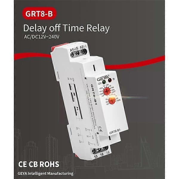 GEYA GRT8-B1 Fördröjningstimer Elektronisk Typ 16A, AC230V-Perfekt