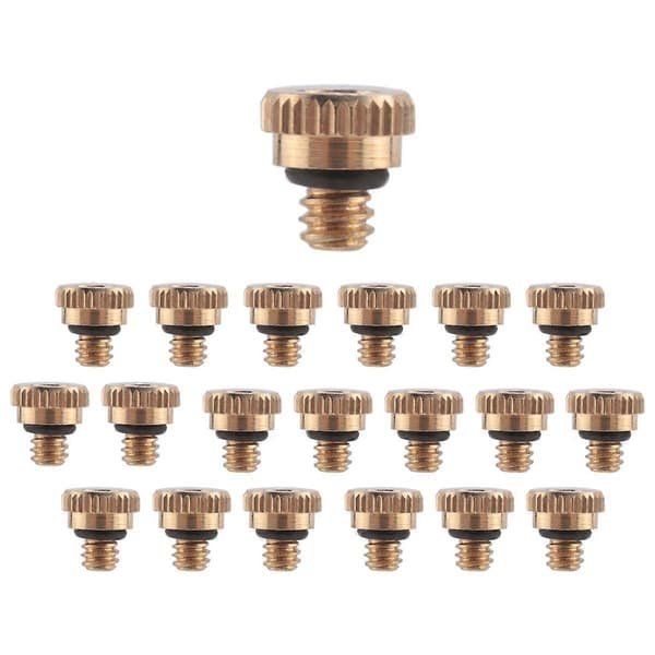 20 stk. messingdyser for forstøving 0,012 tommer (0,3 mm) vannspraydyse - Perfekt