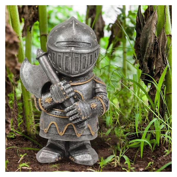 Knight Gnomes Guard 1/8 st Harts Desktop Ornament Skulptur Soldat Miniatyr Figur Collection Heminredning A