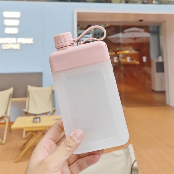 450ML flad vandflaske drikkeflaske PINK - Perfet pink