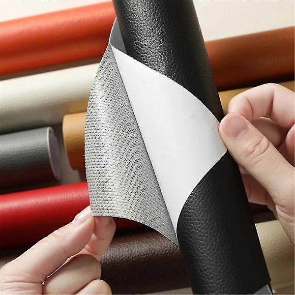 Självhäftande läder för soffreparation, möbelbordsstolsdekal, sitsväska, skofix, laga Pu konstläderhud - Perfet 11 50x50cm