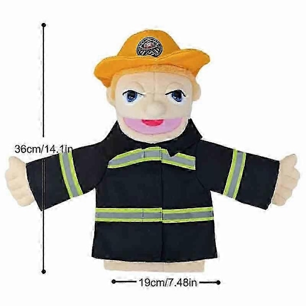 Blødt Plyslegetøj Hånddukke Sjove Dukker Legetøj Professionel Karakter Hånddukke - Perfekt fireman