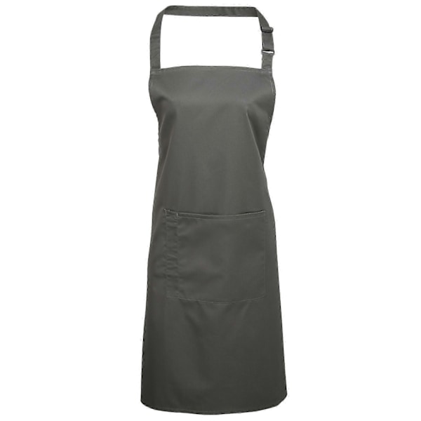 Premier Kvinners Fargerik Bib Forkle med Lommer/Overalls - Perfekt Dark Grey