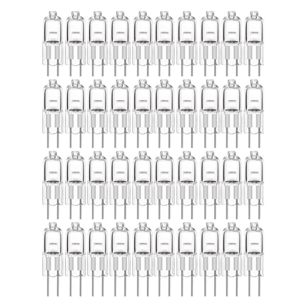 G4 halogenpærer/glødepærer - varmhvitt lys - halogen 20W (50-pack)