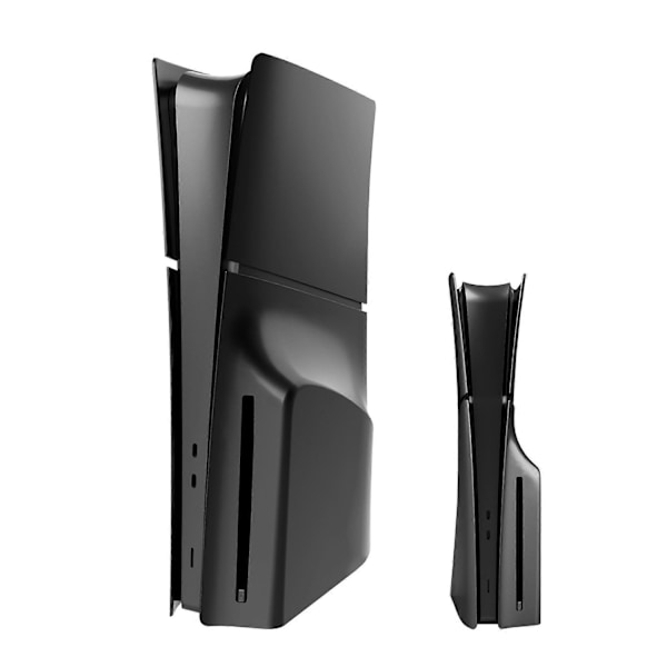 Ps5 Slim Cover Ps5 Slim Plader, Ps5 Udskiftningsfrontplade Cover Shell Kompatibel med Ps5 Slim Konsol Disk Edition-Perfet Black
