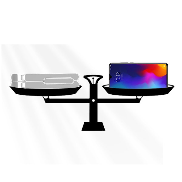 Laptopstativ foldbar og justerbar Hvid (11-15,6') - Perfet