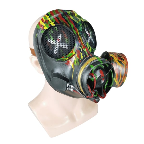 Retro Gassmaske Respirator Hodeplagg Maskerade Halloween rekvisitter - Perfet