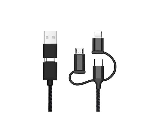 5-i-1 multi nylonkabel USB C/mikro 60w hurtiglading for Android-WELLNGS