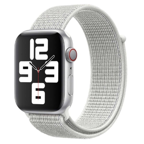 Apple Watch 42/44/45/49 Nylon Armband Sport Loop Kardborreband Vit - Perfet white