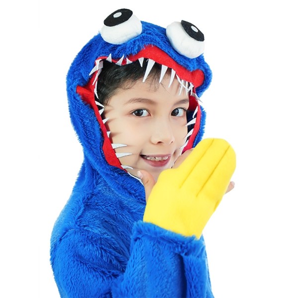 Huggy Wuggy Costume Poppy Playtime Suit - Perfet BLUE S(110)