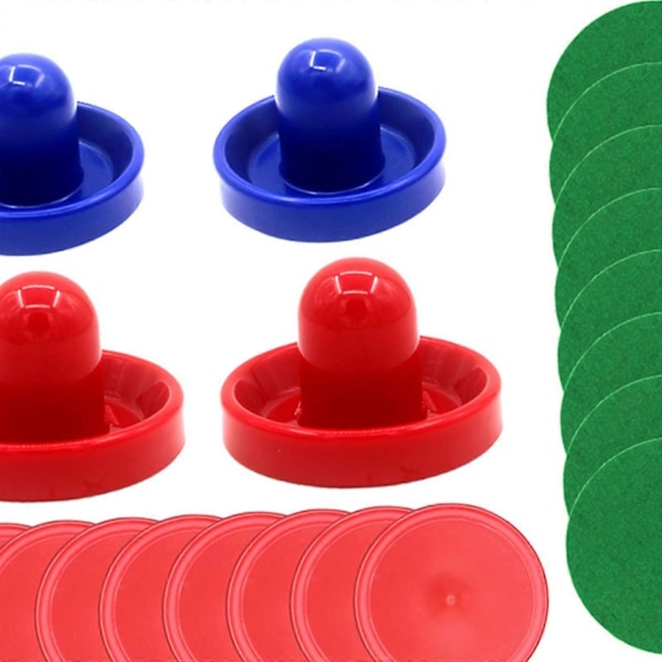 1 Set Mini Air Hockey Pushers och Air Hockey Puckar, Air Hockey Paddlar Slider Pusher Målvakter Ersättning för Air Hockey Bord-Perfekt Style A