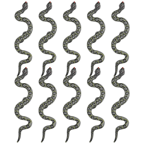 10 oppblåsbare slangeleker Horror Snake Garden Yard Pool Party Supplies - Perfet