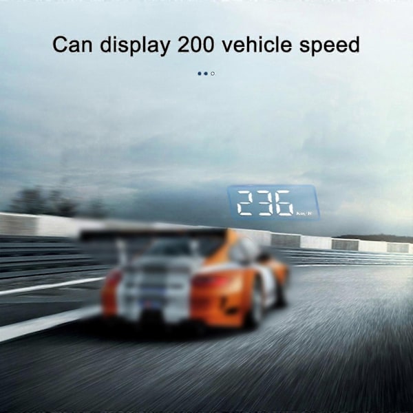 Head-up display, universell GPS-huvudskärm för bil, hastighetsmätare USB-gränssnitt, hastighet, körriktning, fartöverträdelse, tydlig felkod - Perfekt