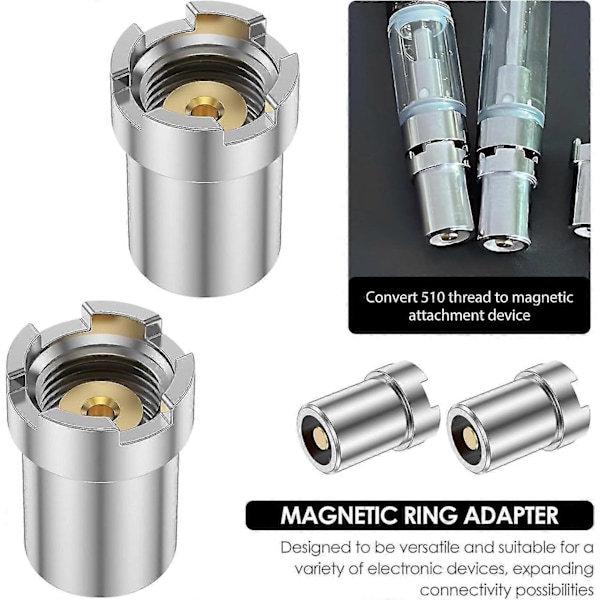 20-pak 510-gevindede magnetiske ringadaptere - Multipak - Perfet