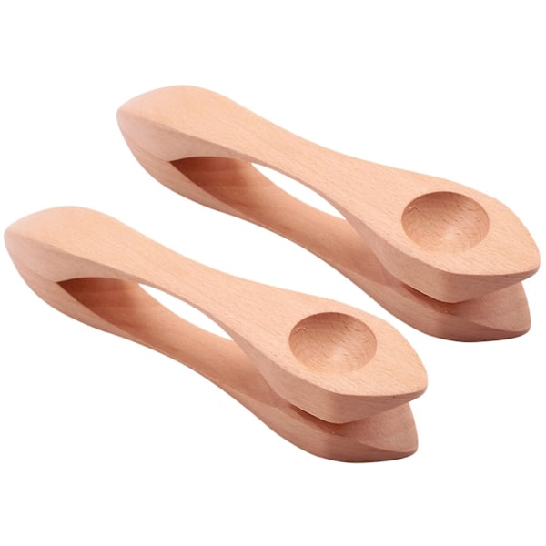 2 st Trämusikskedar Folk Percussion Instrument Naturträ Musikskedar Traditionell Percu-Perfet