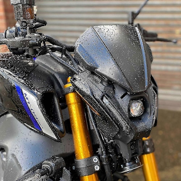 Kompatibel med Yamaha Mt-09 Sp Fz-09 Mt09 Fz09 2021 2022 Motorsykkel Tilbehør Frontrute Vindskjerm Luftstrøm Vindavviser-Perfekt Black grey