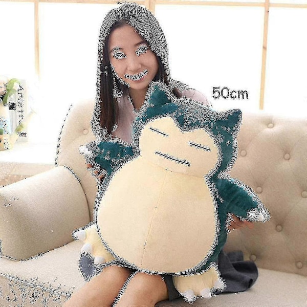 Snorlax-pehmolelu, jättimäinen Snorlax-pehmustettu tyyny söpö täytetty nukke --Täydellinen 30cm