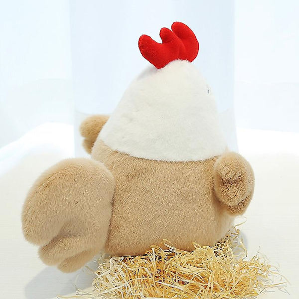 23 cm Söt kyckling plysch docka Leksaker Barn Djur Höna Plyschleksak Pojkar Flickor Sova mjuk Fylld kyckling docka Födelsedagspresenter 23 cm- Perfet 23CM Chicken