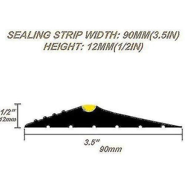 Garageportstätning, Drag Excluder Bottengummitätning 3m Universal Garageport - Perfet